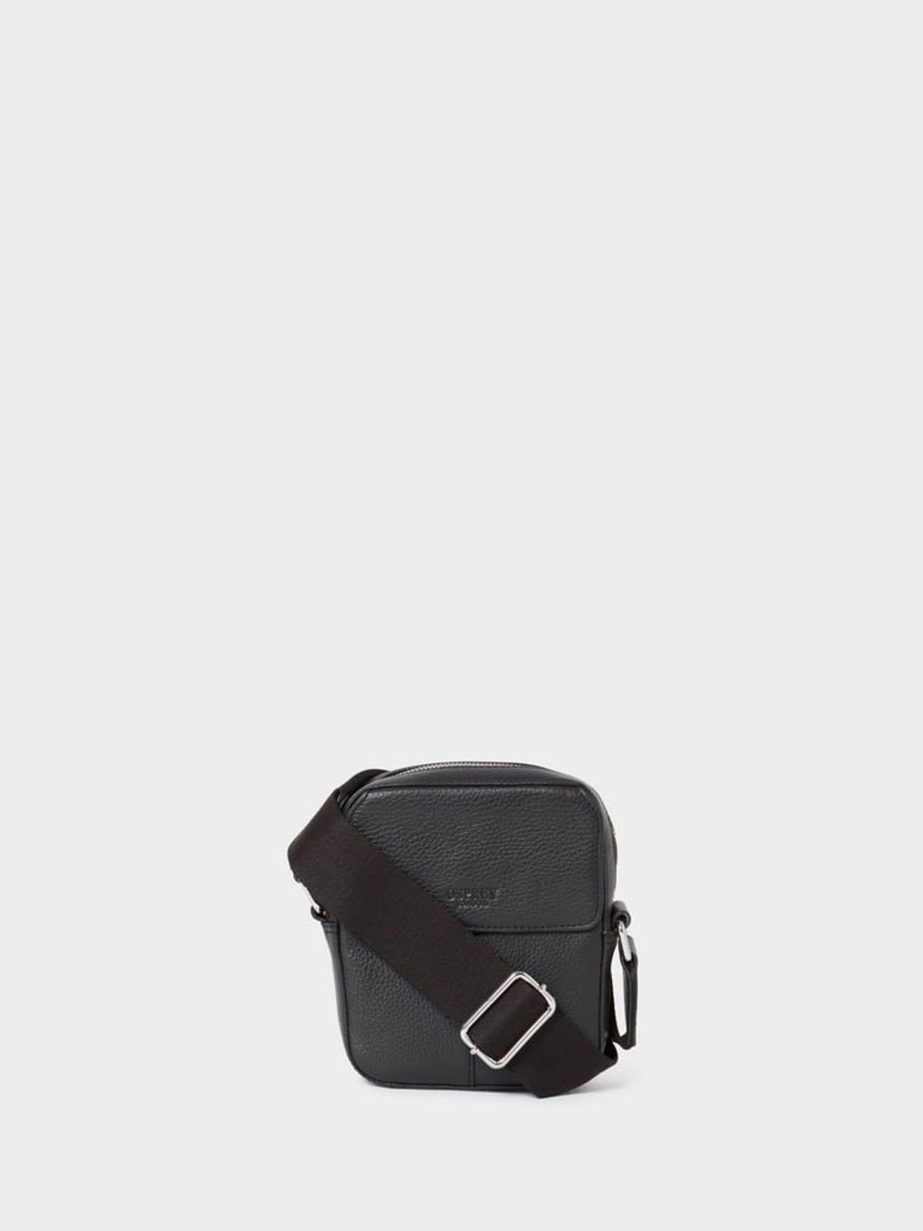 Osprey London Black The Jacob Leather Phone Bag