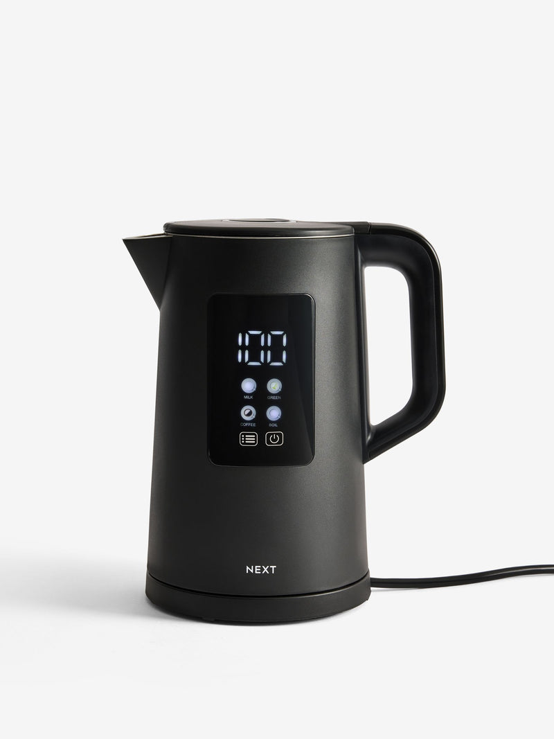 Electric kettle black digital 1.5L (British brand)