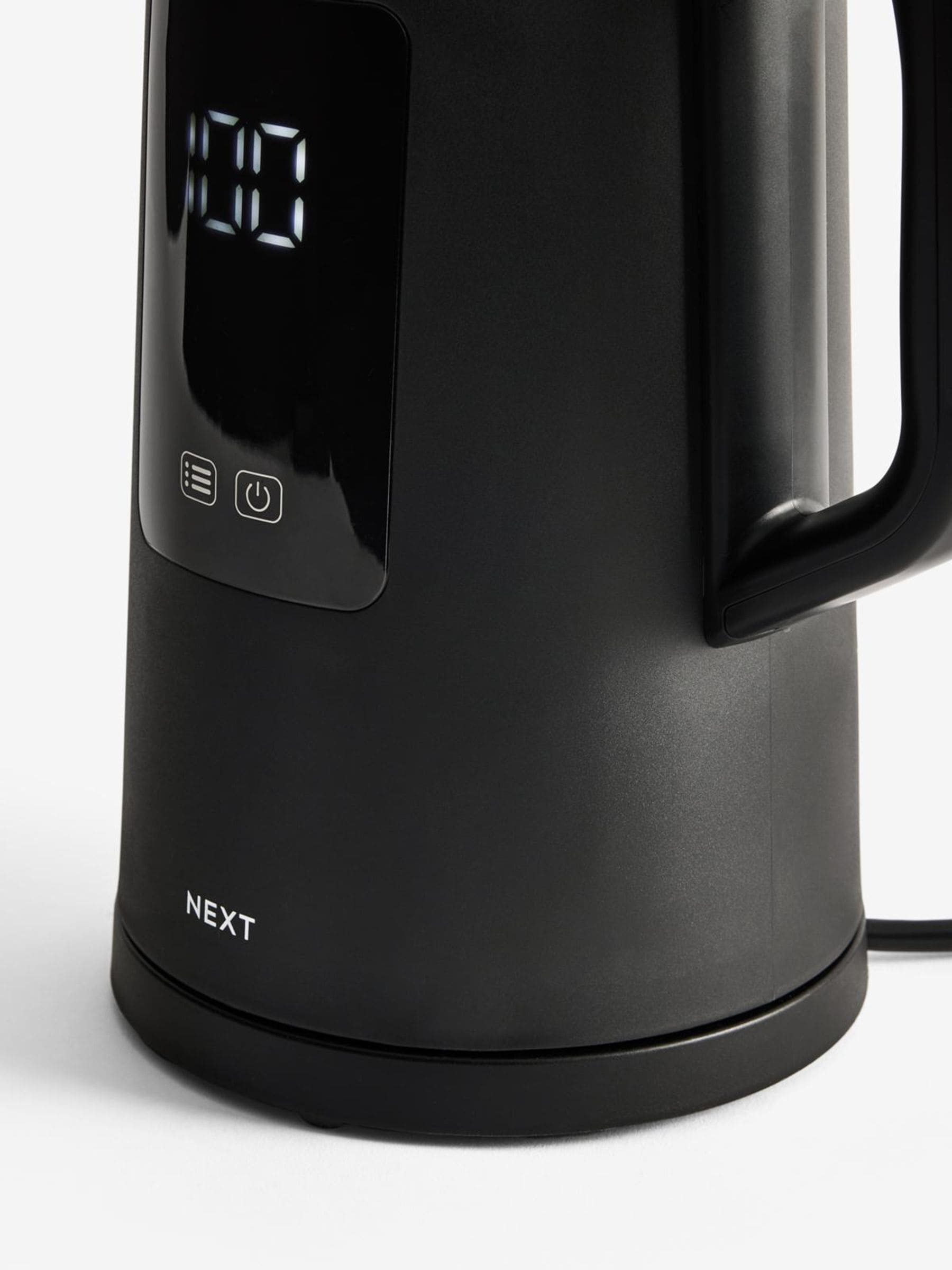 Electric kettle black digital 1.5L (British brand)