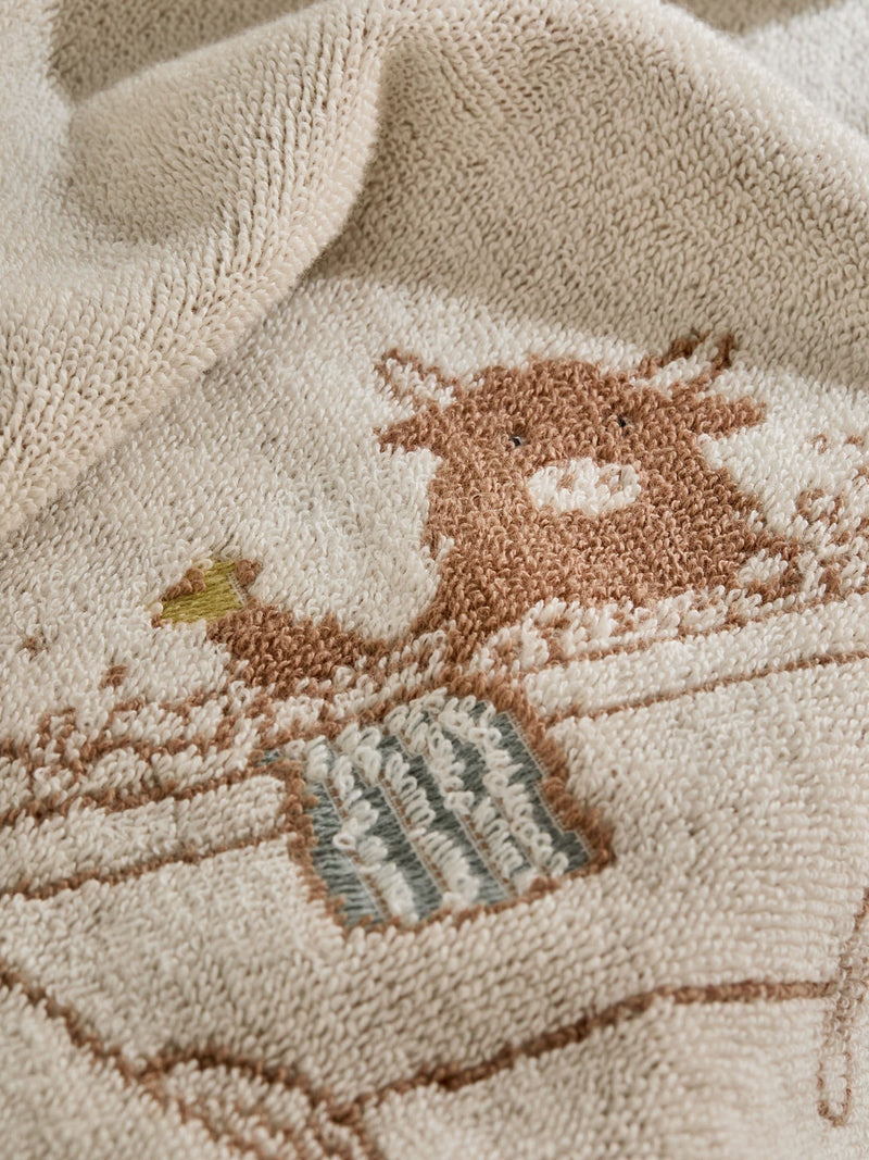 Hamish Highland Cow face cloths set of 2 - British product