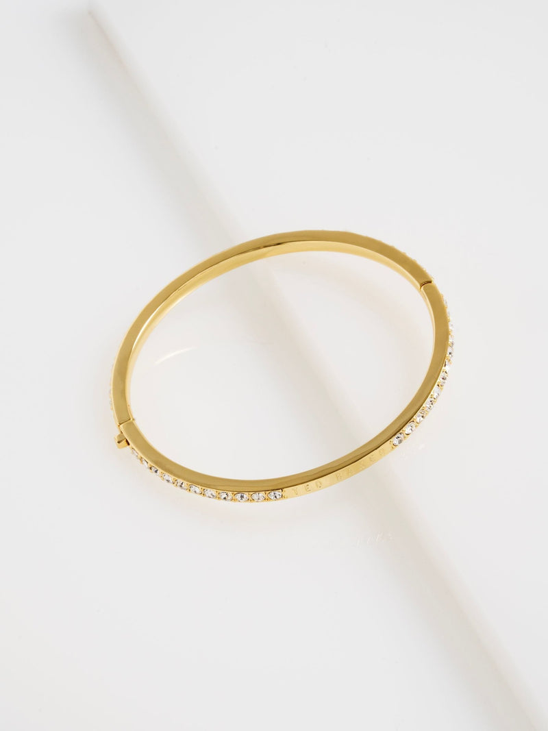Ted Baker gull krystall bangle armbånd 6cm (Britisk merke)