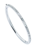 Ted Baker Claudia Narrow Crystal Gold Hinge Bangle Bracelet 6cm