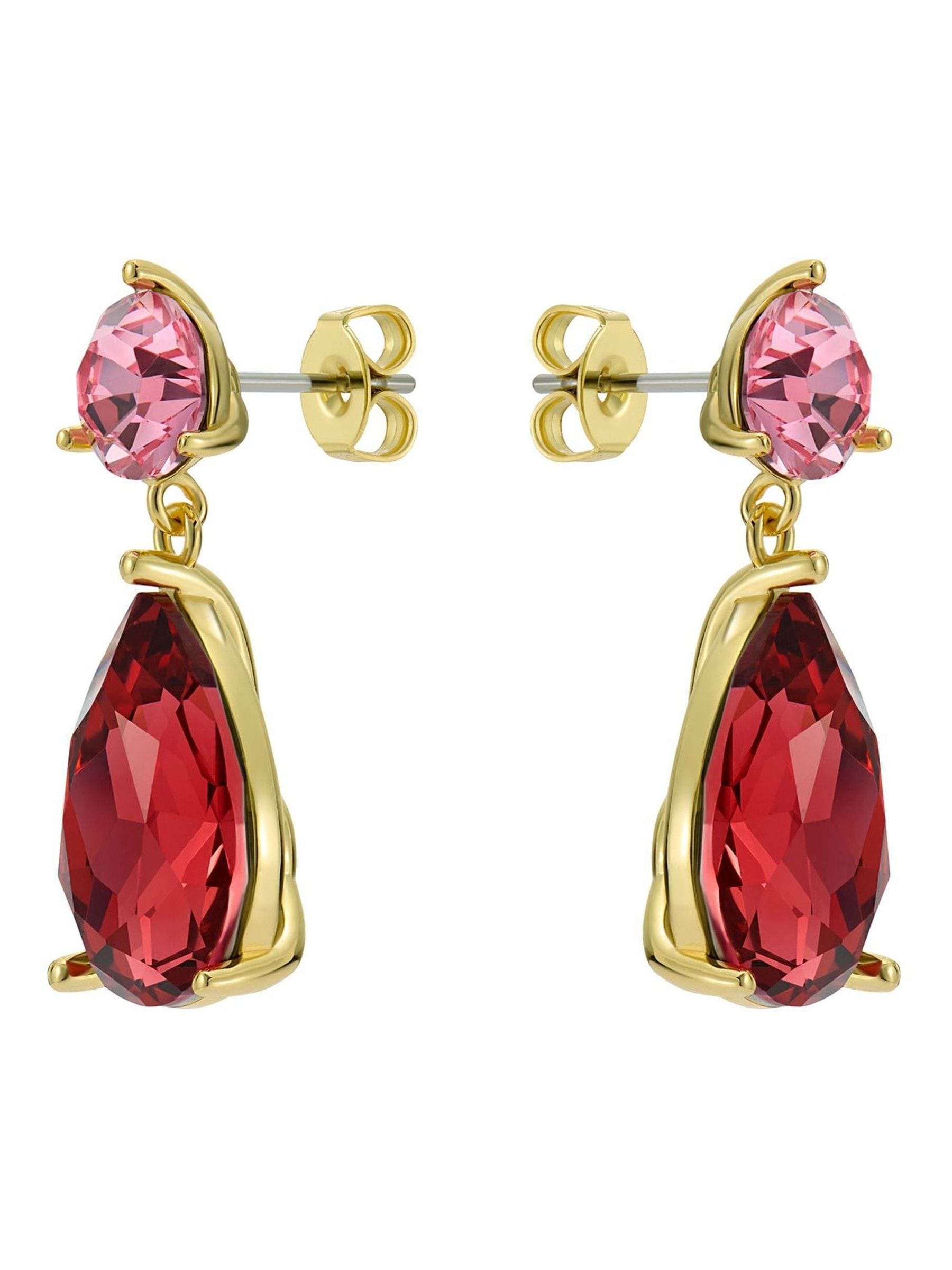 Ted Baker Teaire Crystal Teardrop Earrings Red Tone (British brand)