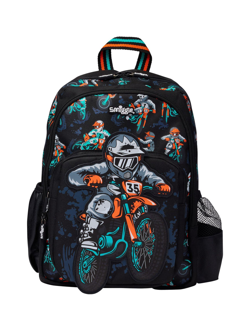 Smiggle Black Adventurous Junior Character Backpack