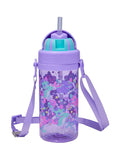 Smiggle Purple Adventurous Teeny Tiny Plastic Drink Bottle With Strap 400Ml