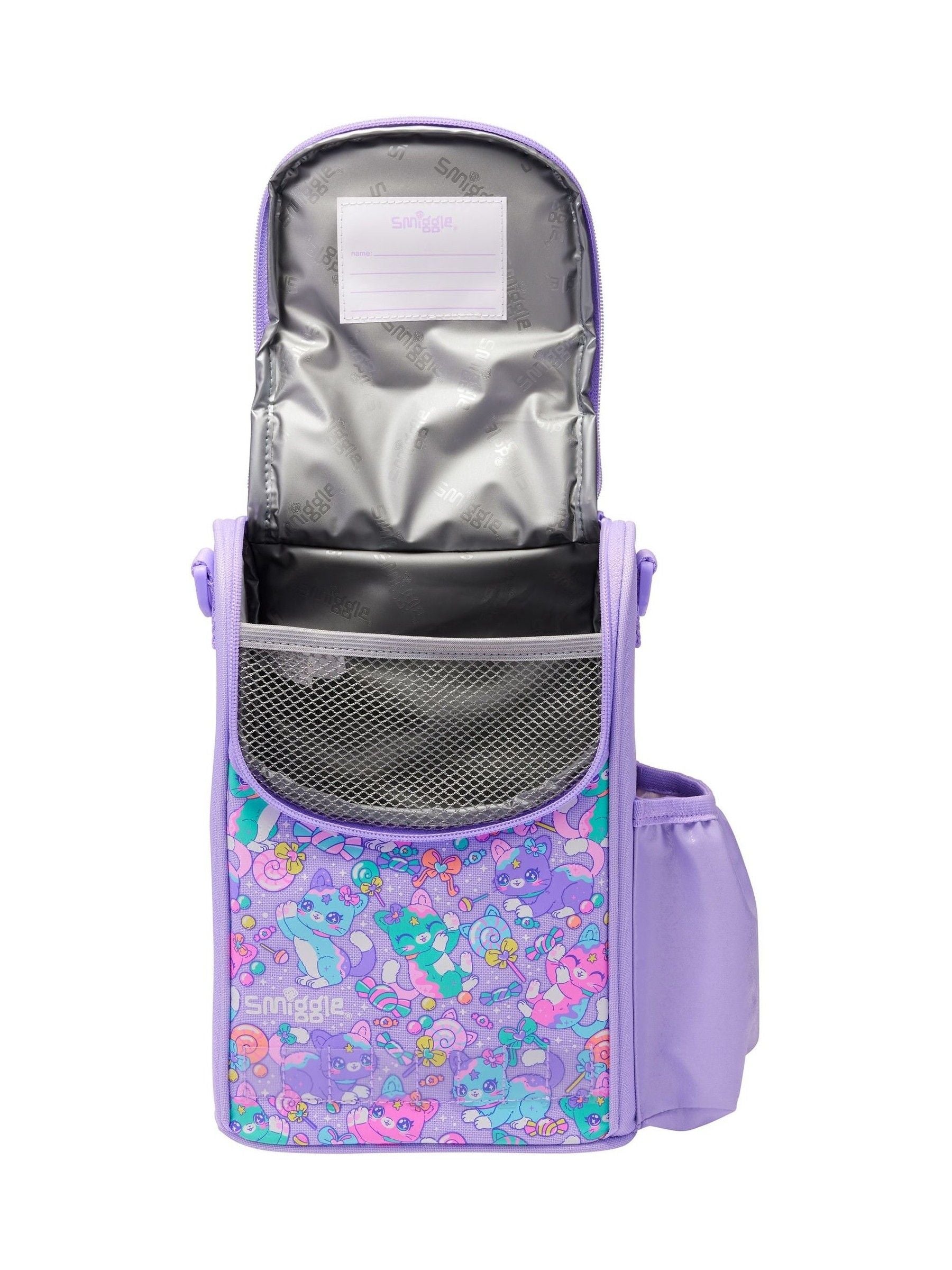 Smiggle Purple Adventurous Junior ID Lunchbox, UK version