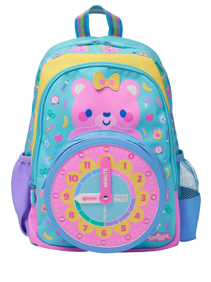 Smiggle Blue Ready Set Go junior character backpack, UK version