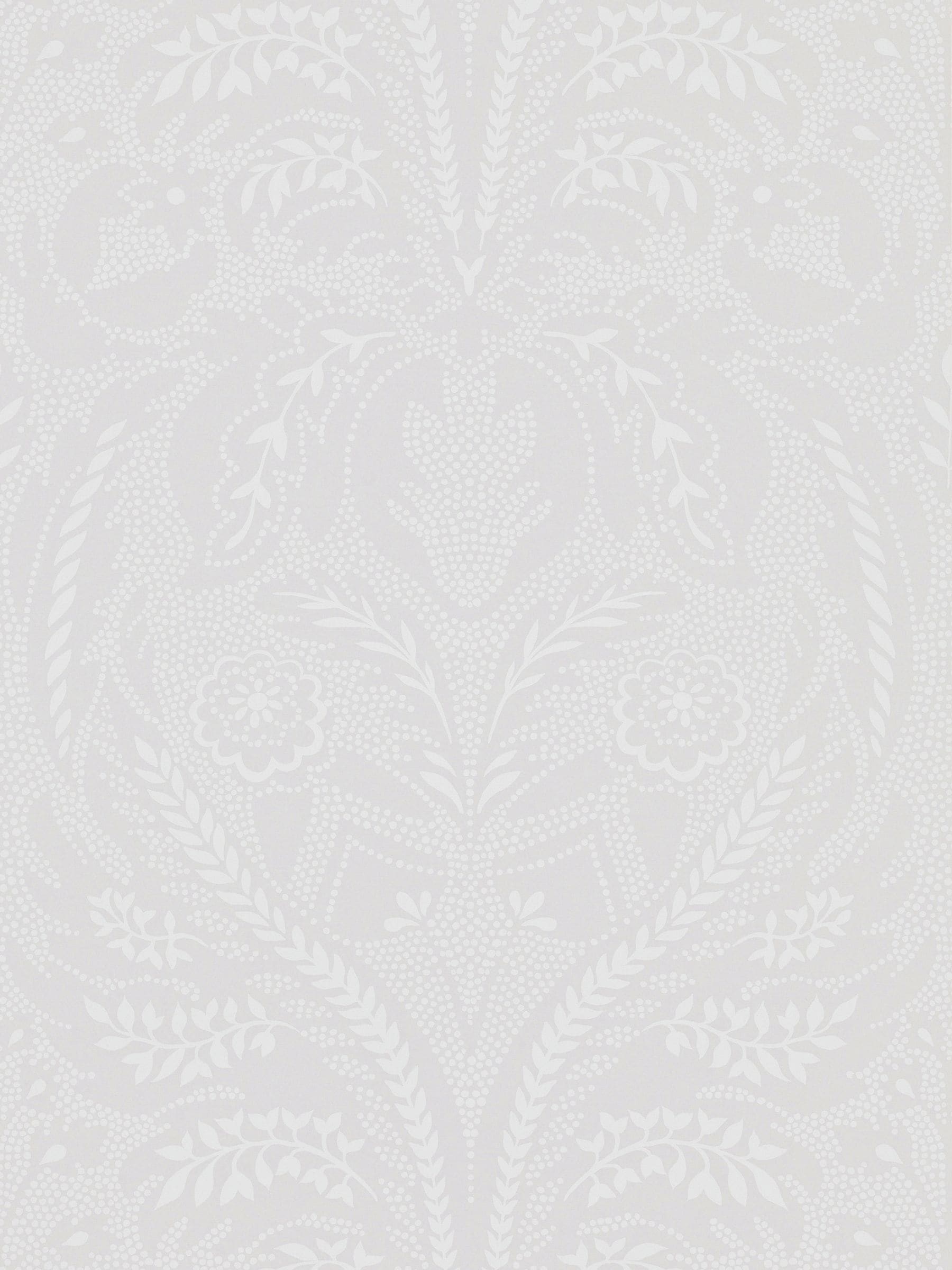 Harlequin A4 wallpaper sample White Florence Purity Edit (British brand)