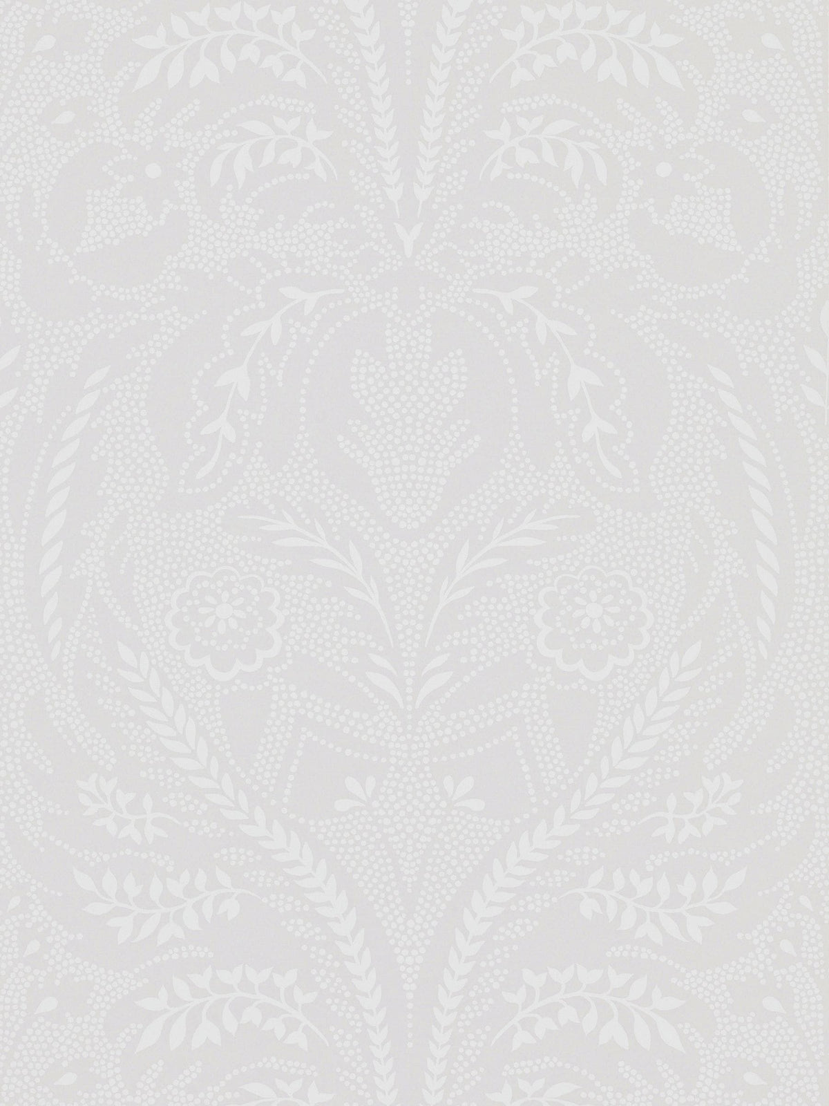Harlequin A4 wallpaper sample White Florence Purity Edit (British brand)