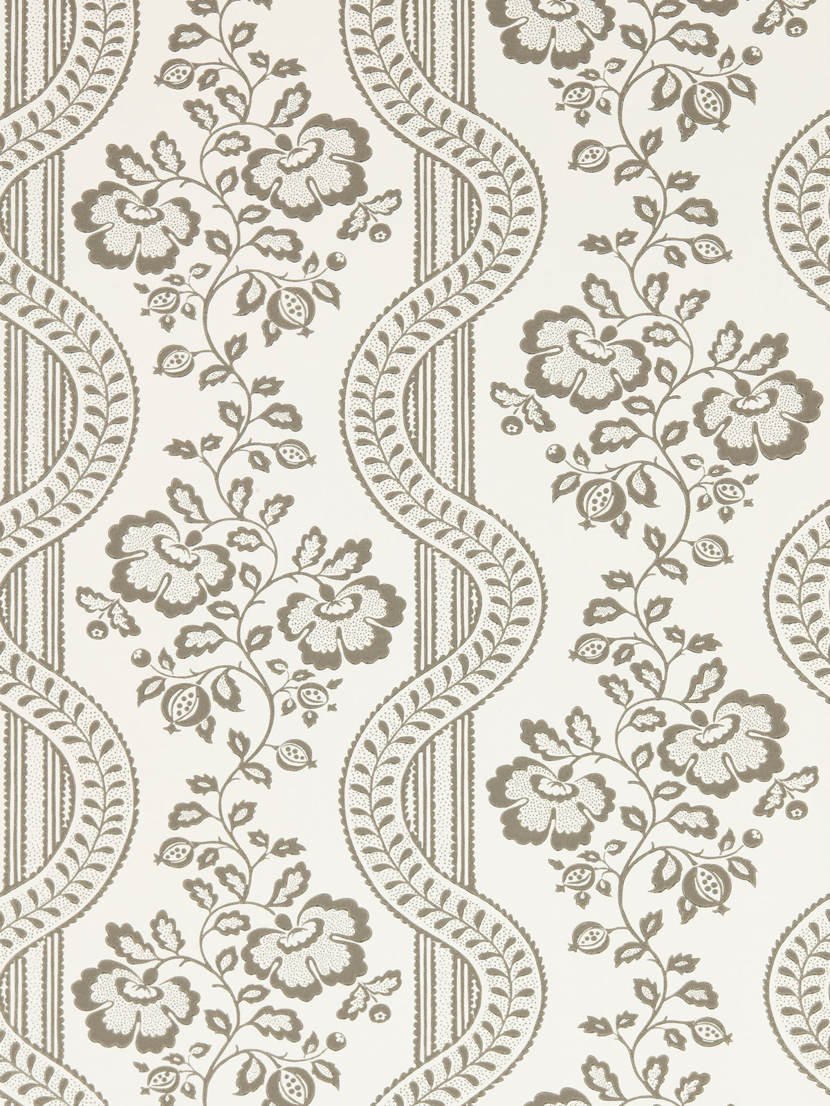 Sanderson Aubrey wallpaper sample classic floral leaf trail UK version