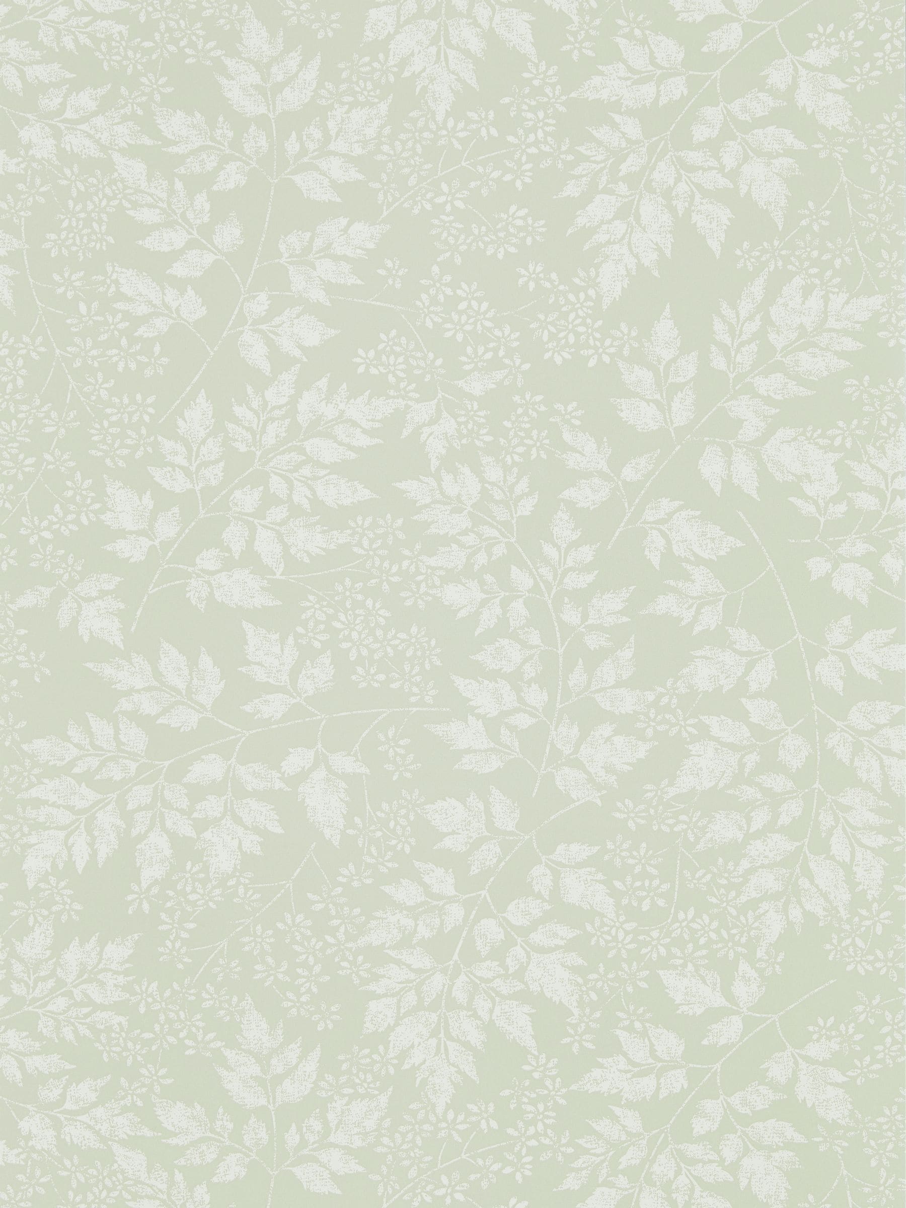 Sanderson Green Spring Leaves A4 wallpaper sample - British product