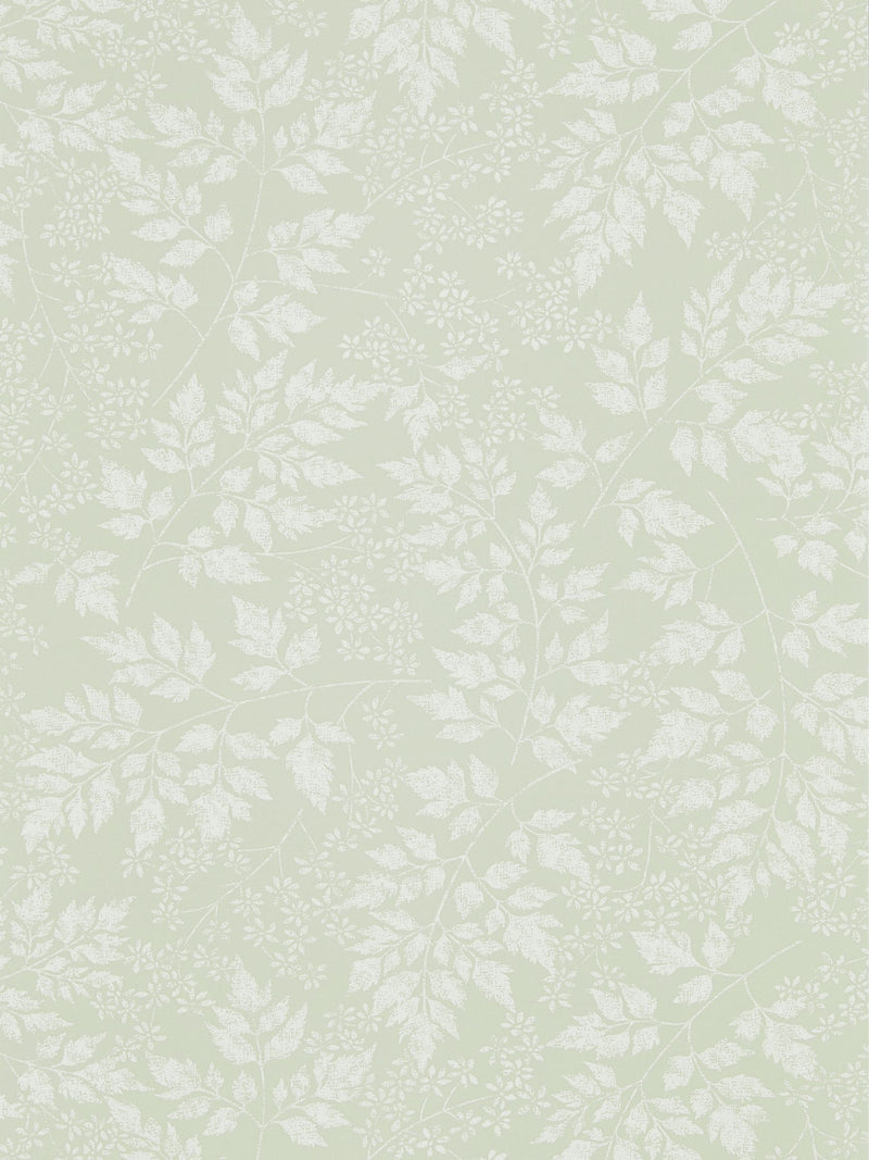 Sanderson Green Spring Leaves A4 wallpaper sample - British product