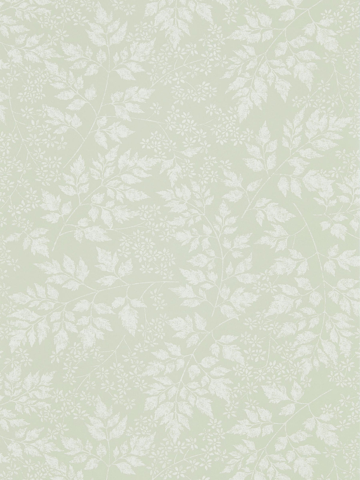 Sanderson Green Spring Leaves A4 wallpaper sample - British product