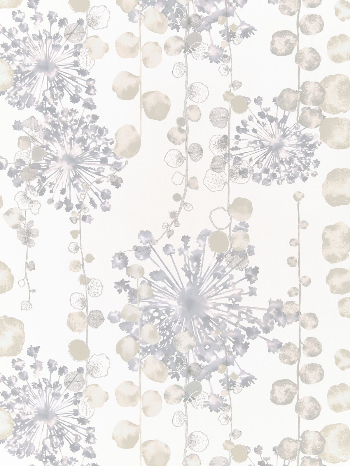 Harlequin Moku wallpaper sample in white A4 size (British brand)