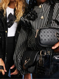 River Island black girls monogram heartlock bag, imported from the UK