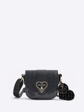 River Island black girls monogram heartlock bag, imported from the UK