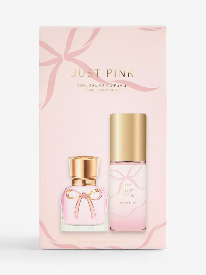 Just Pink Eau de Parfum 30ml and Body Mist 75ml, imported from the UK