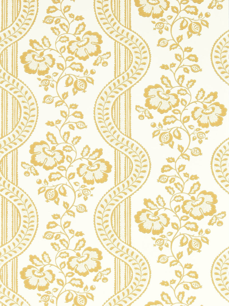 Sanderson Yellow Aubrey Country Woodland Wallpaper 10M