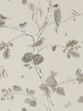 Sanderson wallpaper Natural Woodland Chorus 10m - British product