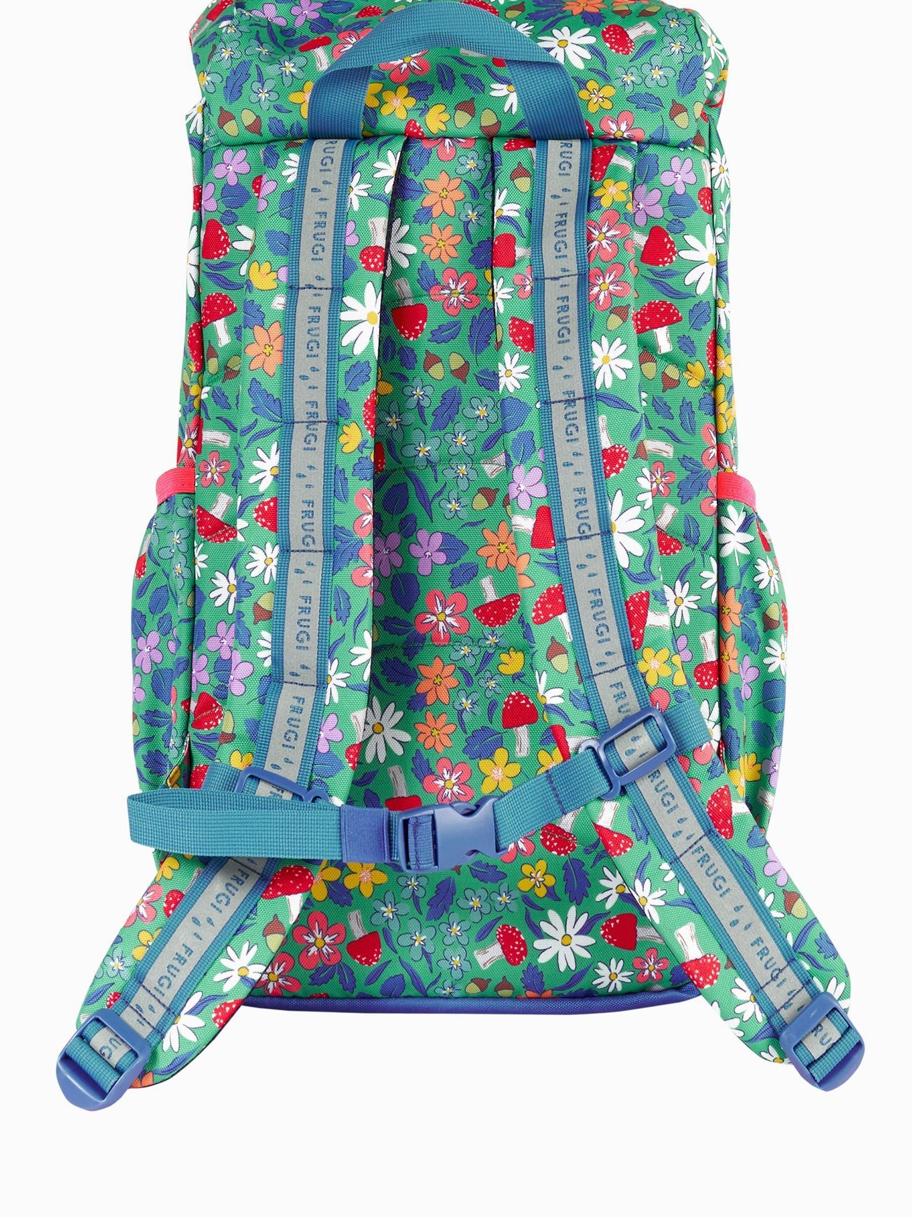 Frugi Blue Trail Blazing backpack 12 litre capacity, imported from the UK