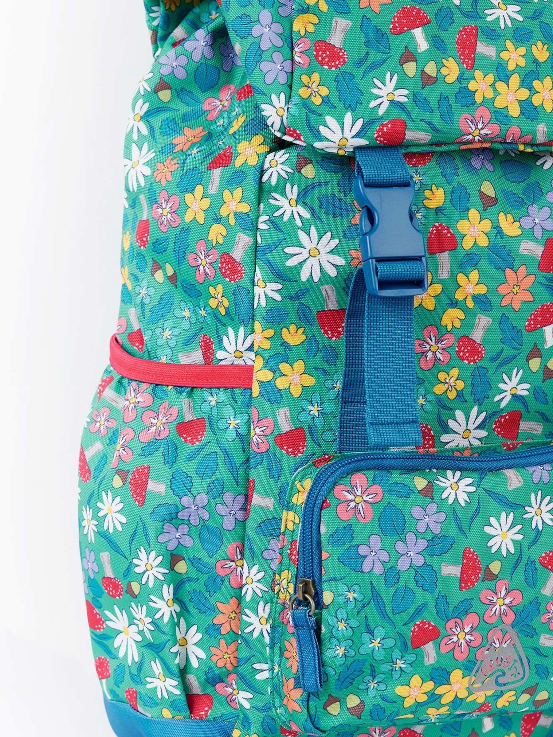 Frugi Blue Trail Blazing backpack 12 litre capacity, imported from the UK