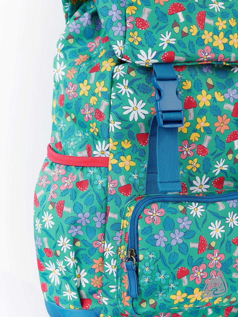 Frugi Blue Trail Blazing backpack 12 litre capacity, imported from the UK