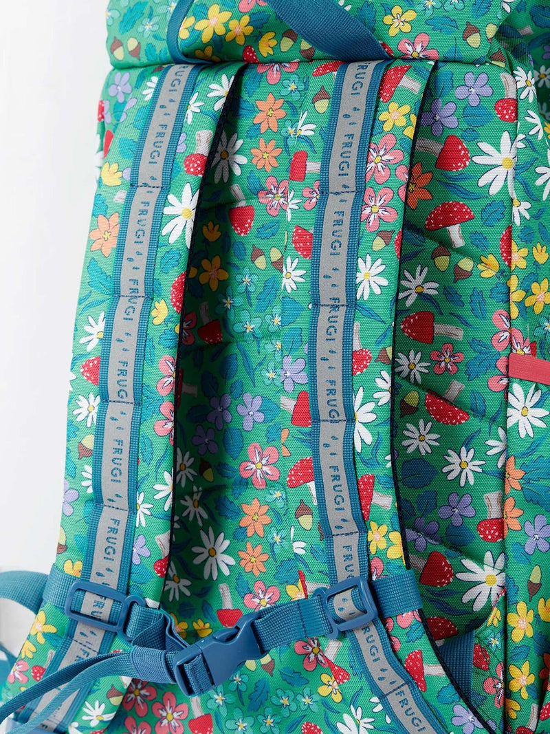 Frugi Blue Trail Blazing backpack 12 litre capacity, imported from the UK