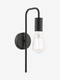 Dar Lighting Dena wall light matt black (British brand)