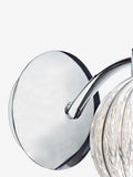 Dar Lighting wall light polished chrome ribbed glass, UK version