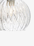 Dar Lighting wall light polished chrome ribbed glass, UK version