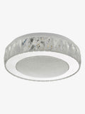 Dar Lighting Akelia crystal-effect flush ceiling light 28cm - British product
