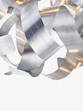 Dar Lighting Rawley brushed aluminium 4-light flush ceiling light, imported from the UK