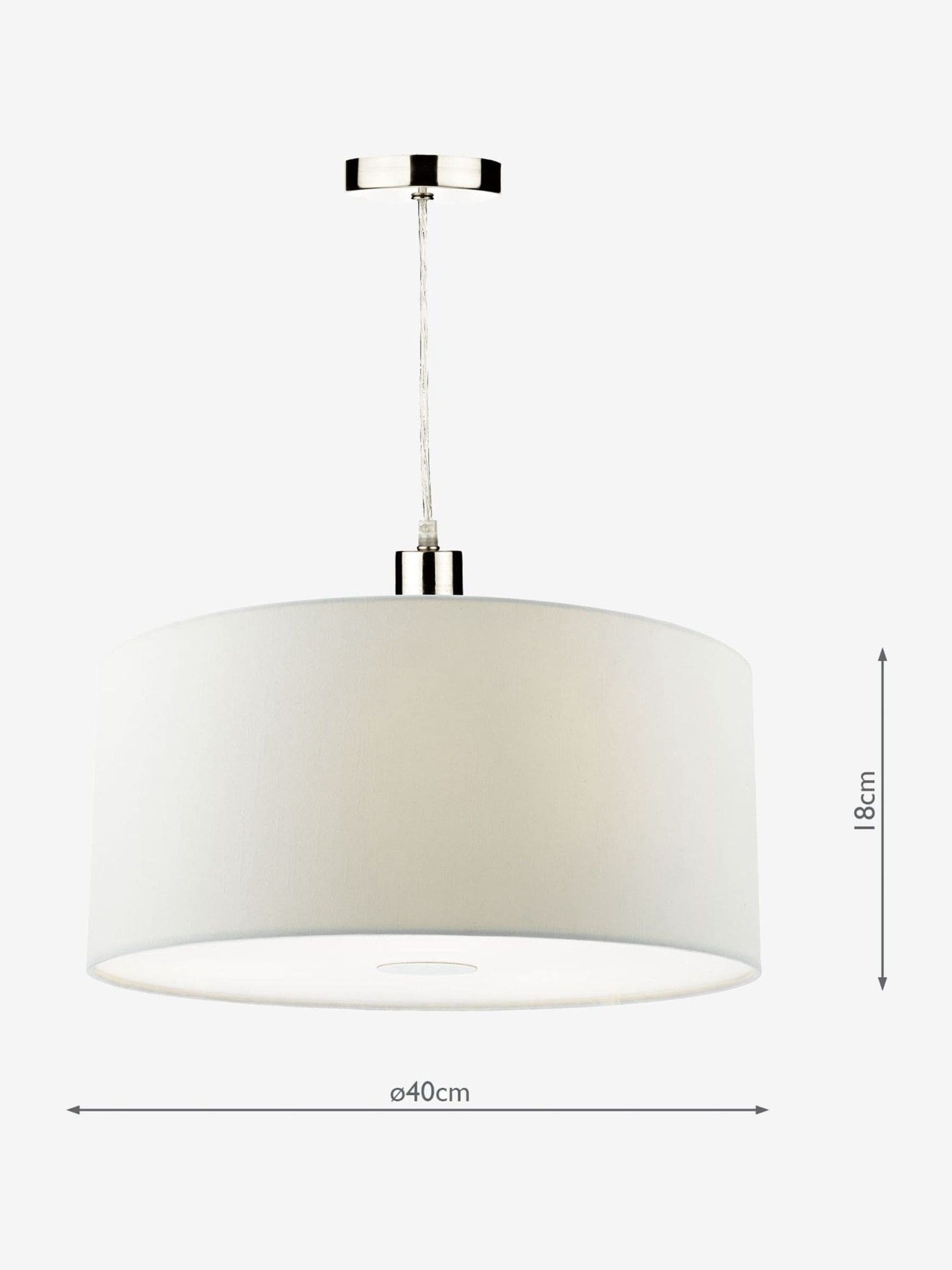 Dar Lighting Ronda easy-fit pendant shade 40cm, UK version