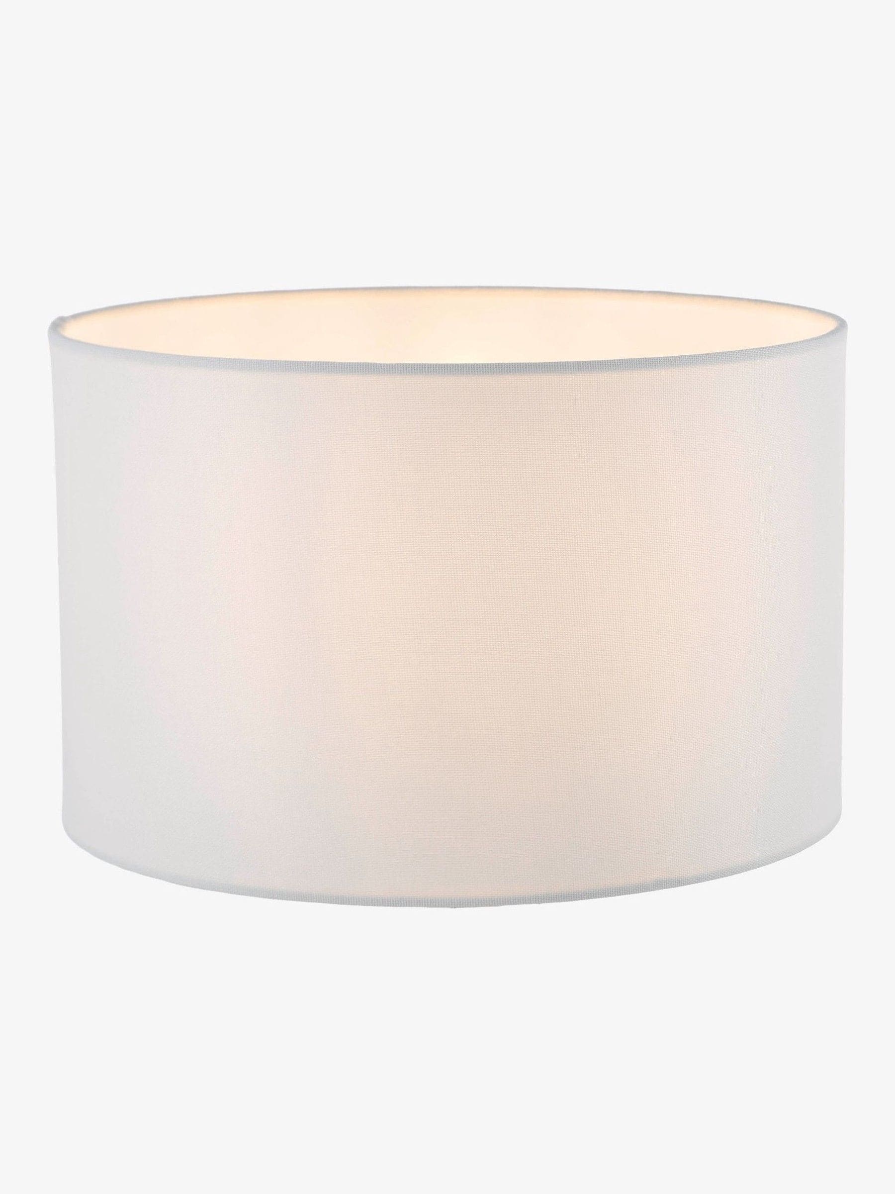 Dar Lighting white pyramid drum ceiling light shade 30cm, UK version