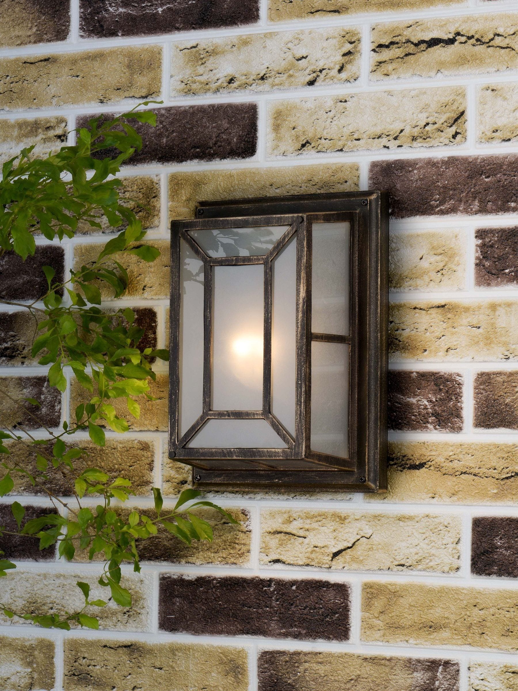 Dar Lighting Trent wall light black gold 29cm - British product