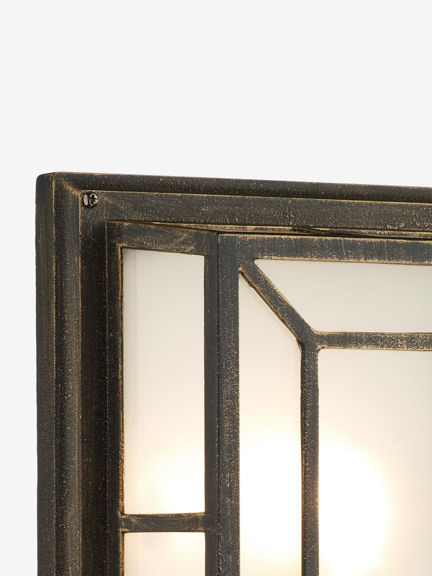 Dar Lighting Trent wall light black gold 29cm - British product