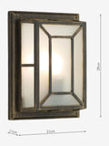 Dar Lighting Trent wall light black gold 29cm - British product