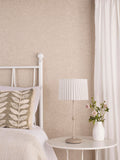 Dar Lighting Sonia taupe table lamp 56cm, imported from the UK