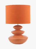 Dar Lighting orange discus table lamp 43cm, UK version