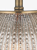 Dar Lighting Sonia taupe table lamp 56cm, imported from the UK