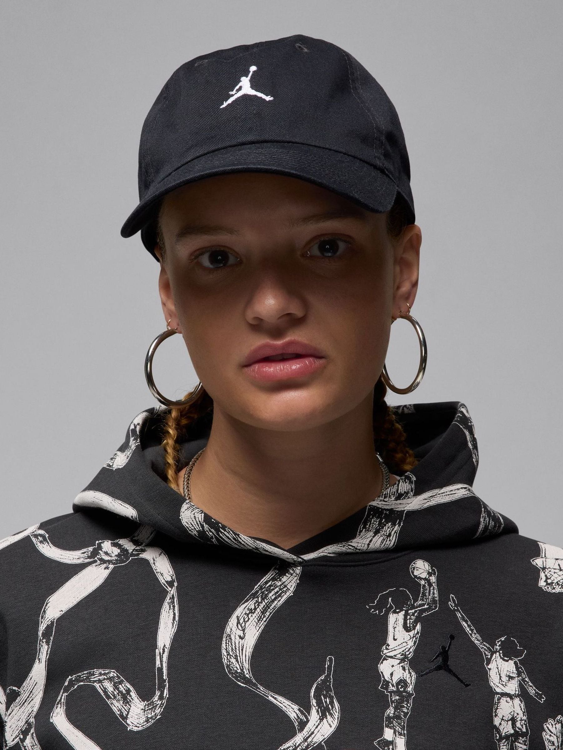 Nike Jordan Club hat black curved bill - British product
