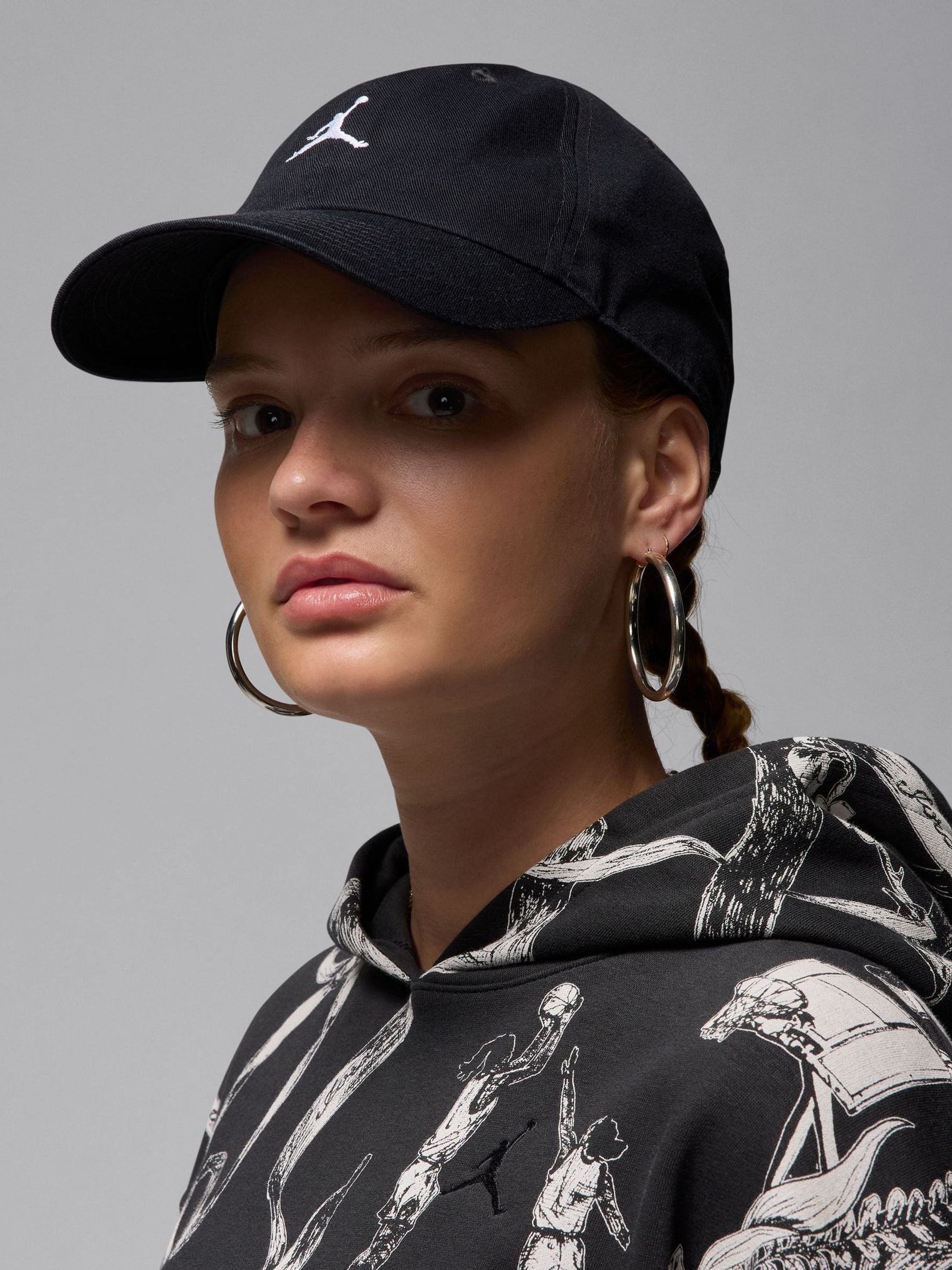 Nike Jordan Club hat black curved bill - British product