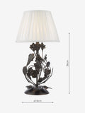 Dar Lighting table lamp base matt black brushed bronze H36cm, UK version