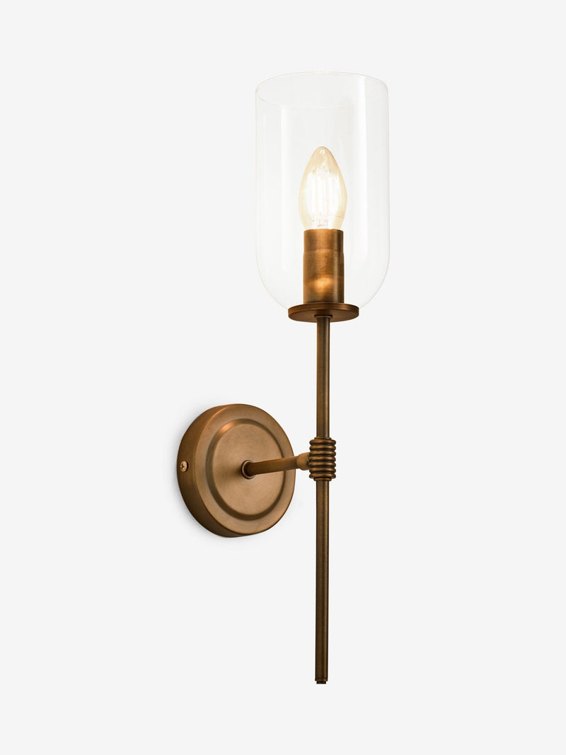 Brass Virginia mains operated wall light (British brand)