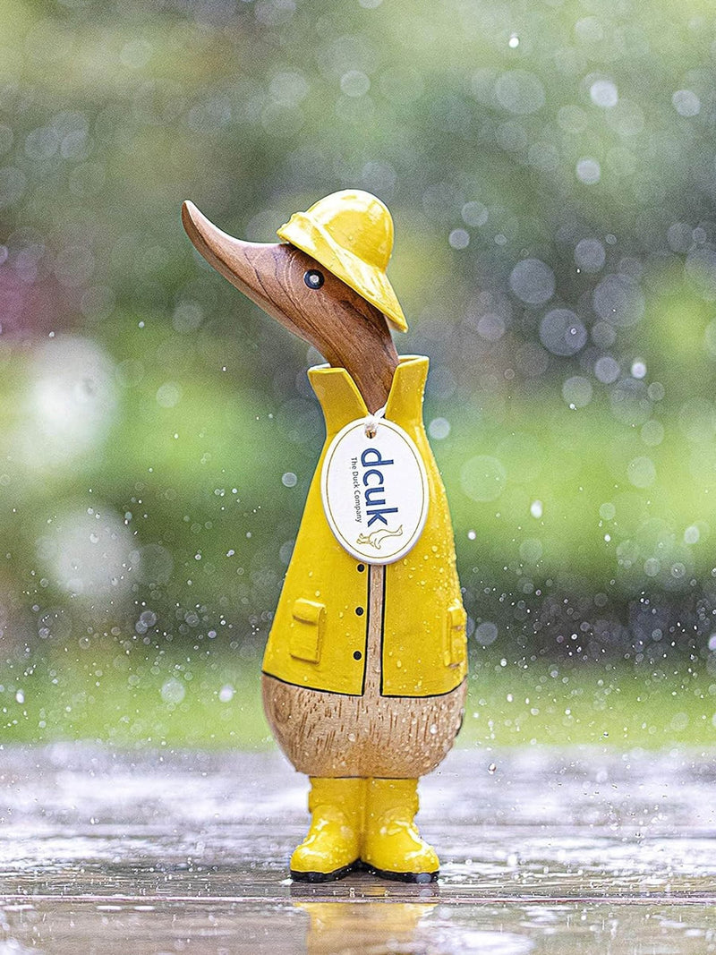 DCUK Yellow Rainy Days duckling ornament 22cm, imported from the UK