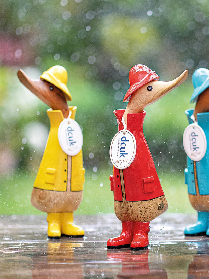DCUK Yellow Rainy Days duckling ornament 22cm, imported from the UK