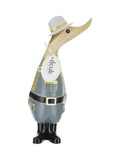 DCUK wooden ornament grey beekeeper duckling 22.5cm, UK version