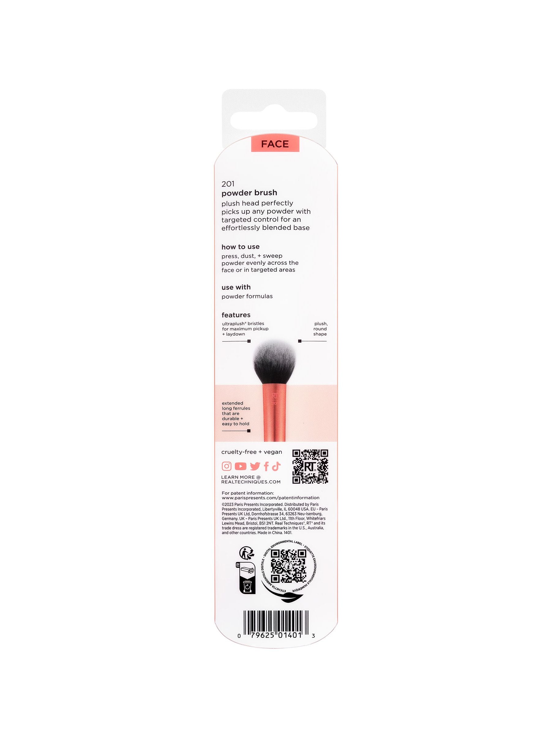 Real Techniques Ultra Plush Makeup Brush, imported from the UK
