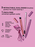 Real Techniques makeup brush and eyelash curler set, imported from the UK