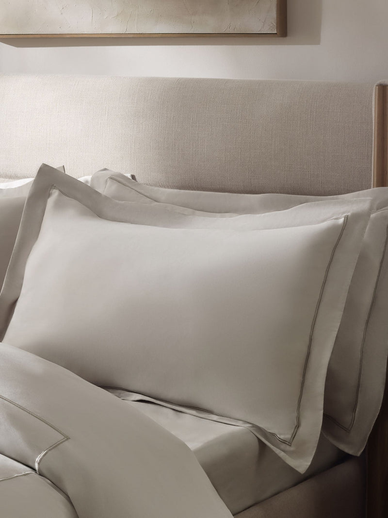 N. Premium grey silver pillowcases set of two, UK version